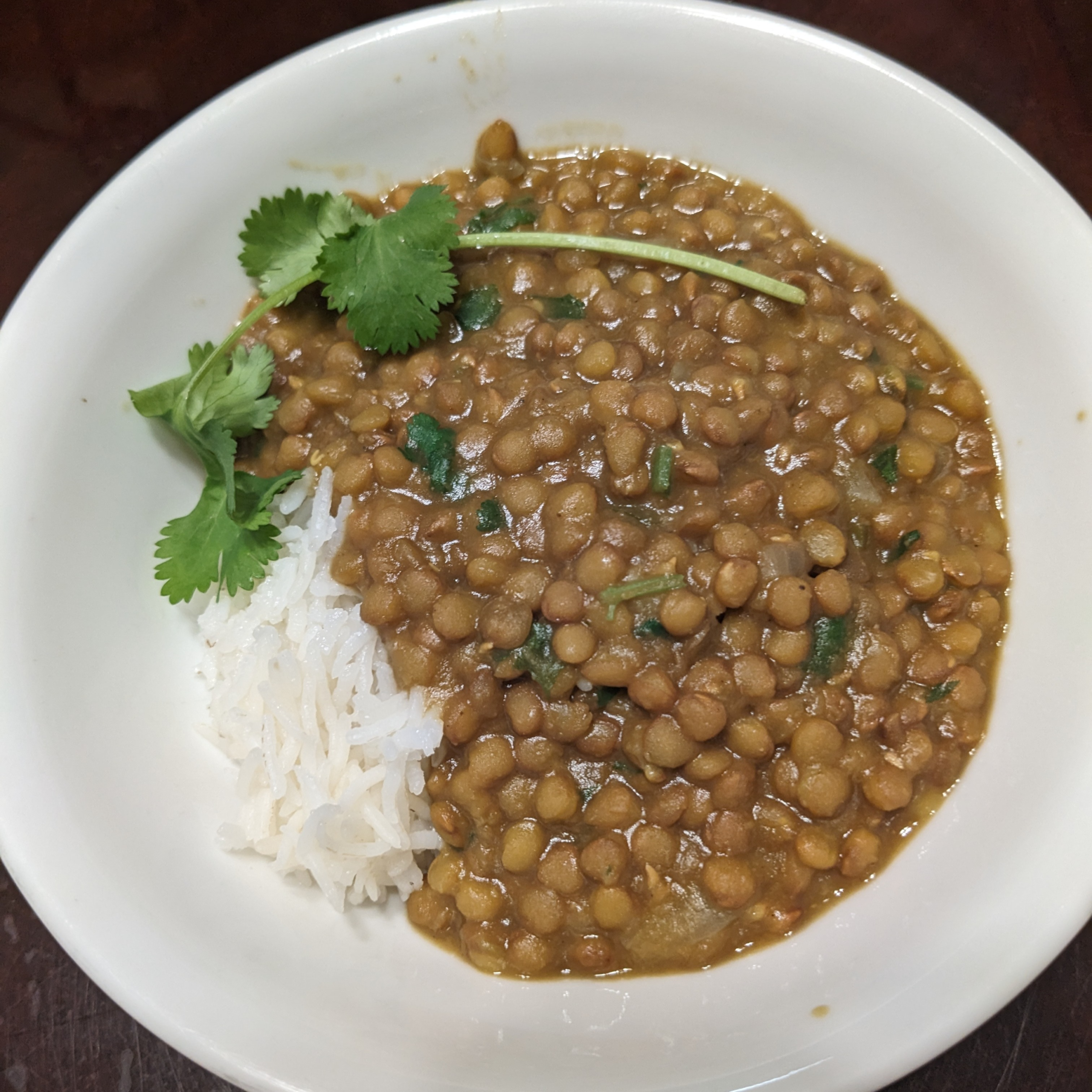 Lentil Curry & Rice