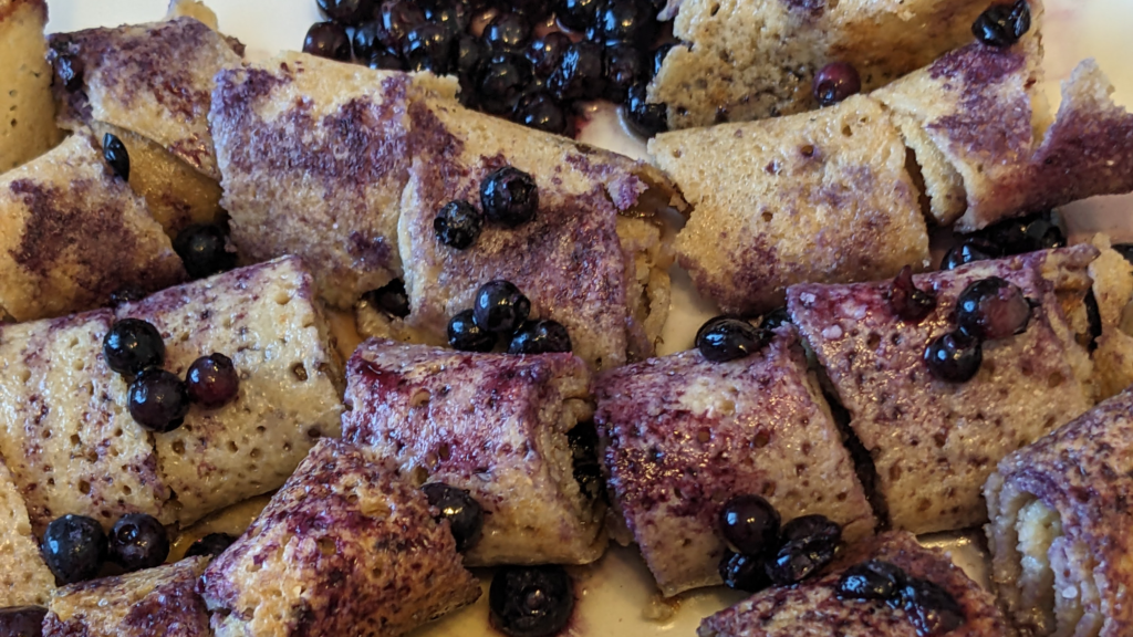 Cut up pancakes